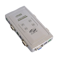 Переключатель KVM IC IC-614-I KVM Switch 4 порта, пластиковый корпус, кабели в комплекте