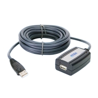 Кабель-удлинитель UE-250 USB2.0 4F(A) --- (A)M-F, 5.0 метров, активный, ATEN (UE250)